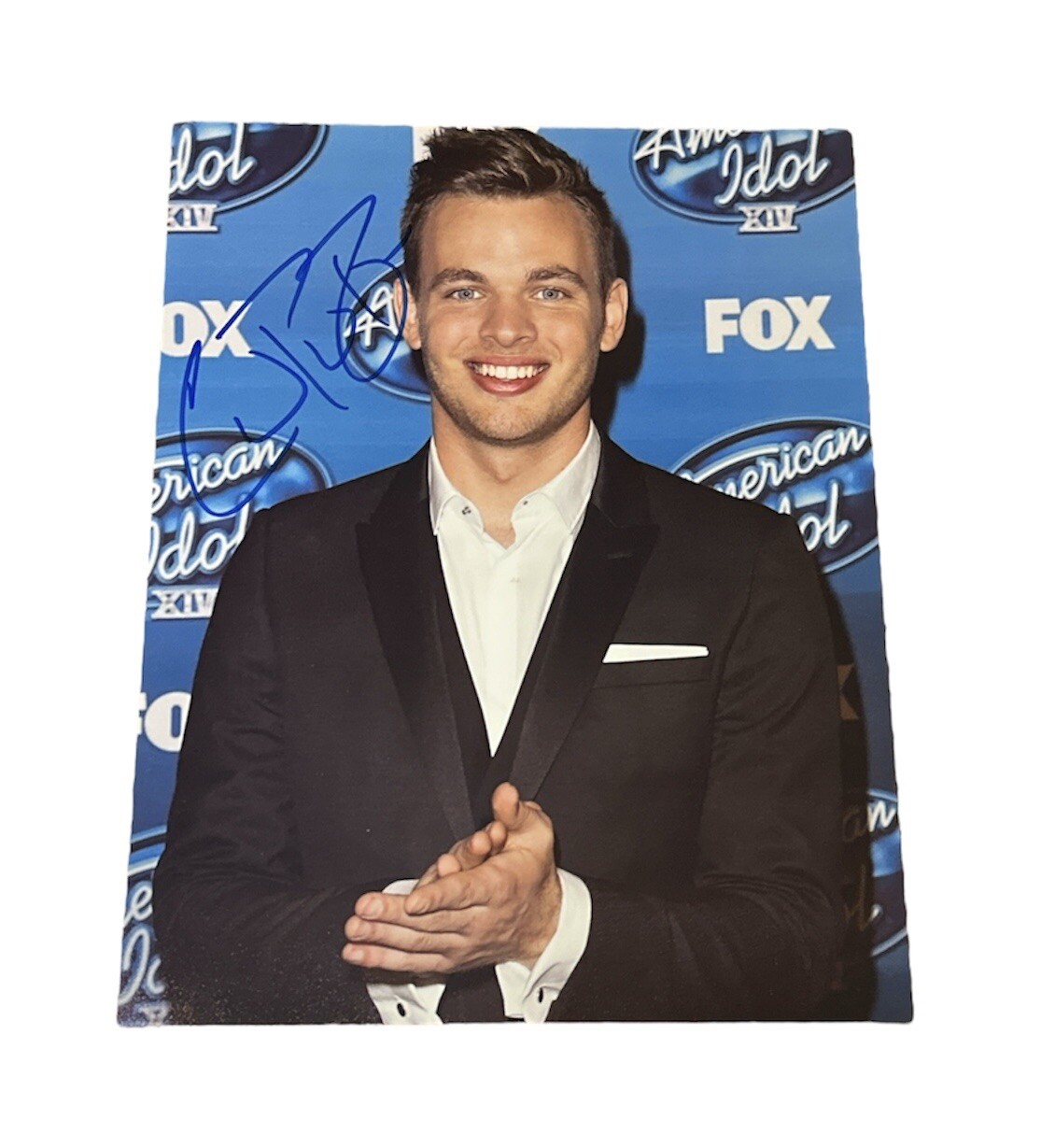 Clark Beckham Signed 8.5×11 Photo! Runner Up on Season 14 American Idol!