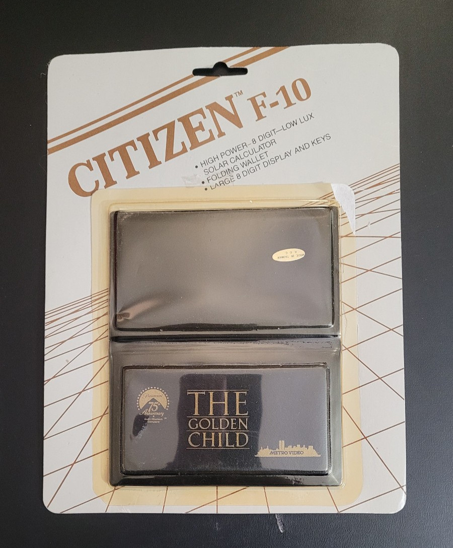 The Golden Child Promo Calculator – Citizen F‑10 – MGM 75th Anniversary – 1986