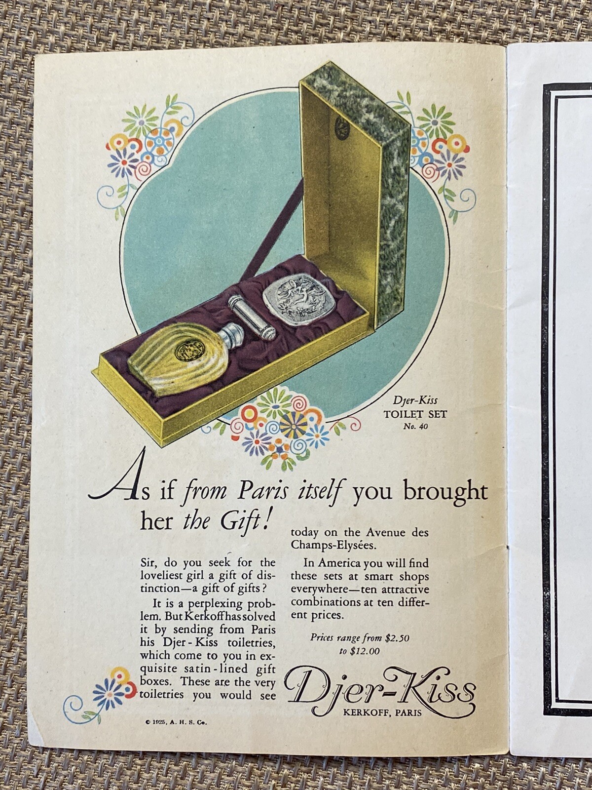 Antique THEATRE Program CHRISTMAS 1925 ART DECO Playgoer CHICAGO Great Northern