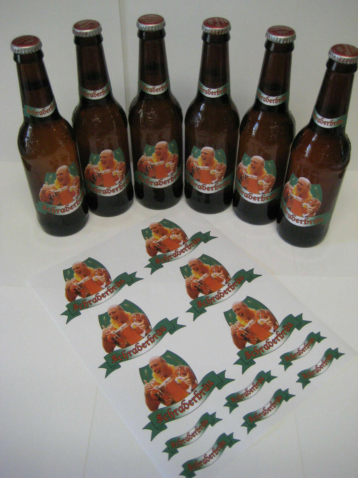 Breaking Bad – Schraderbrau – 12 oz Bottle Labels – [ Set of Six ]