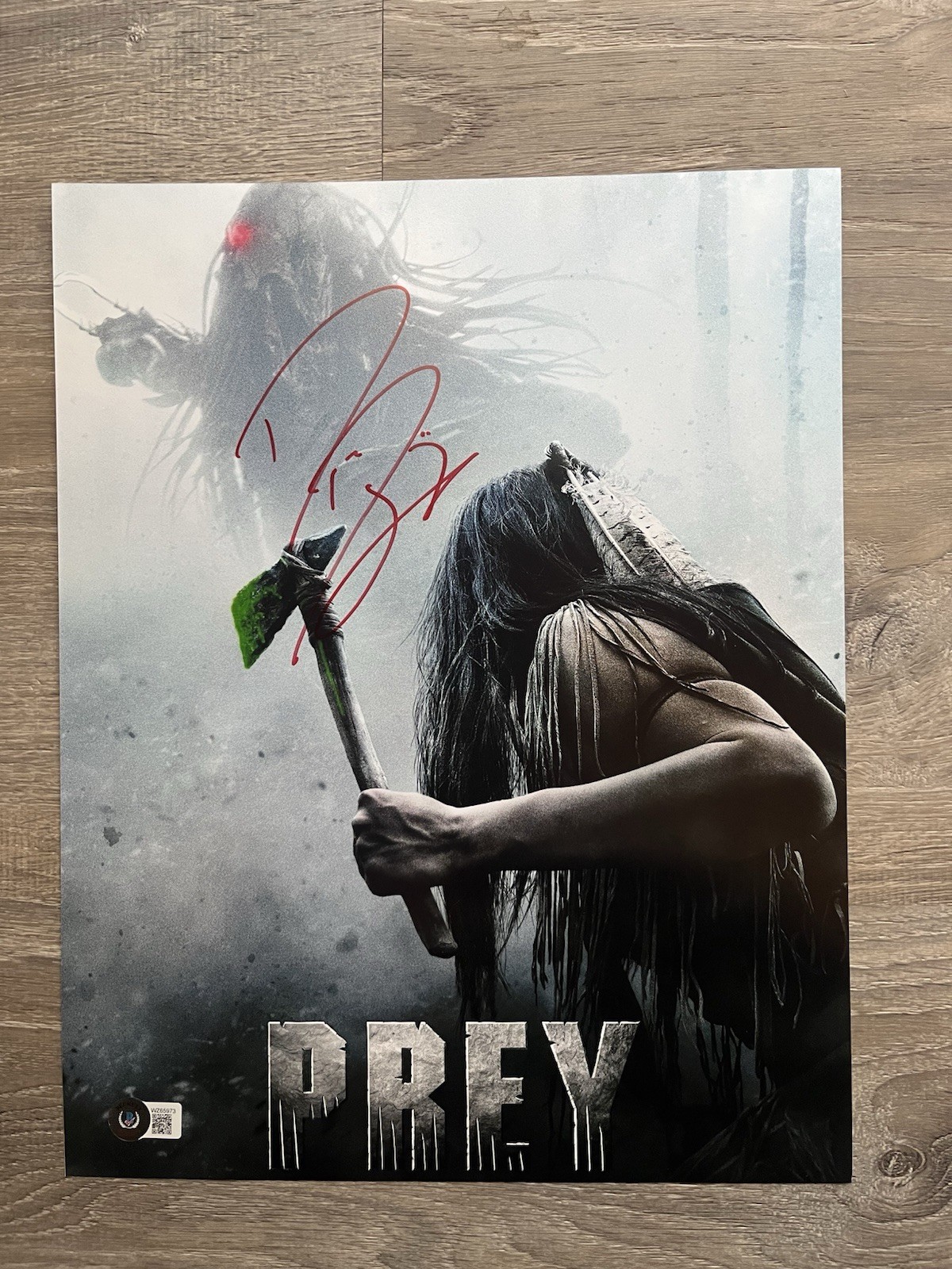 Dane DiLiegro Signed Prey 11×14 Photo Beckett COA Predator Horror Auto