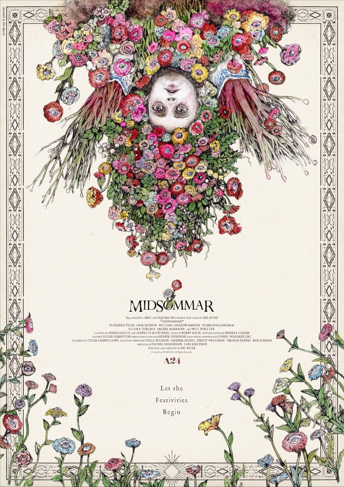 Midsommar movie poster (f) – Florence Pugh – 11 x 17 inches