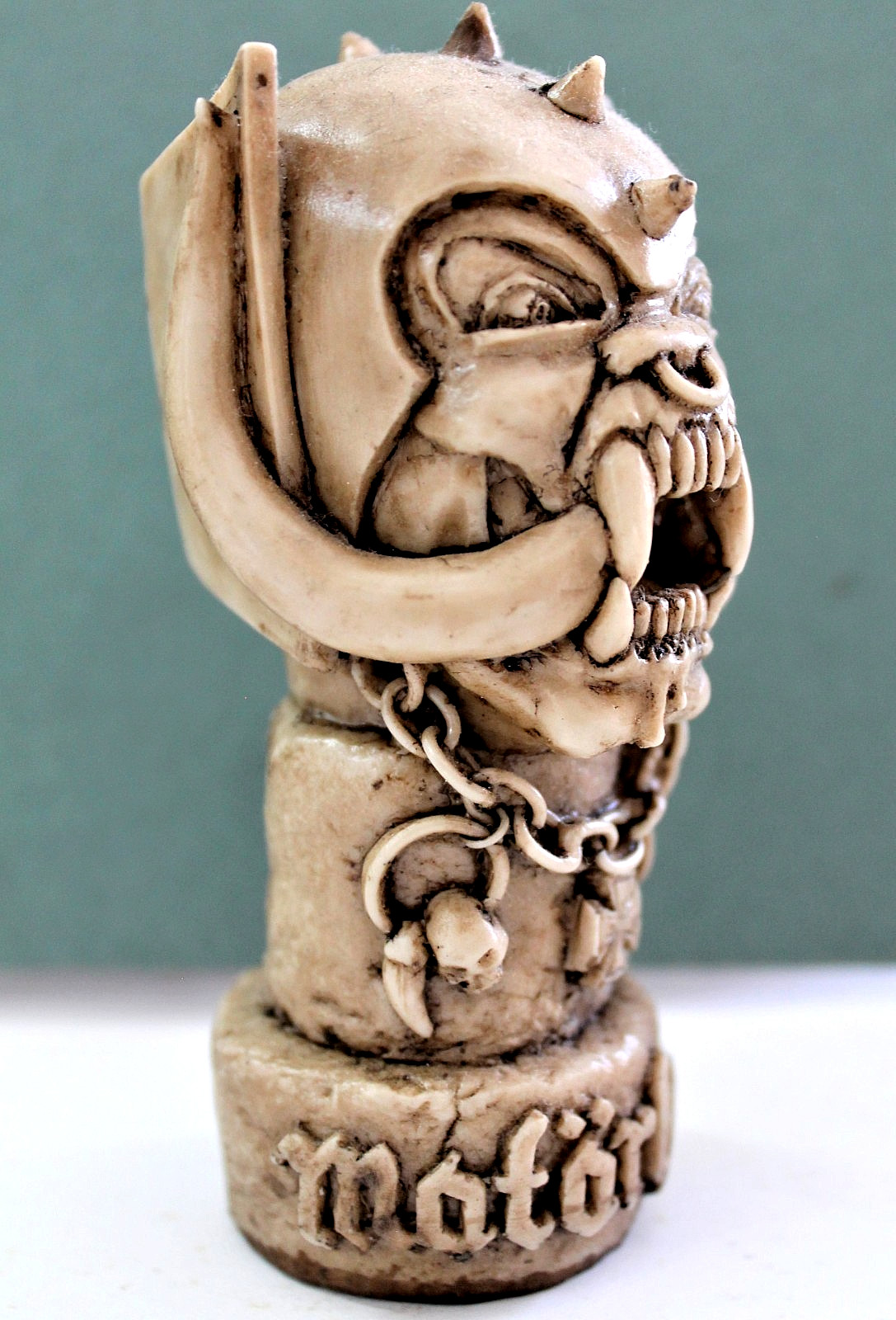 SNAGGLETOOTH MOTÖRHEAD BUST RESIN SCULPTURE HEAVY METAL MUSIC LEMMY FIGURE art
