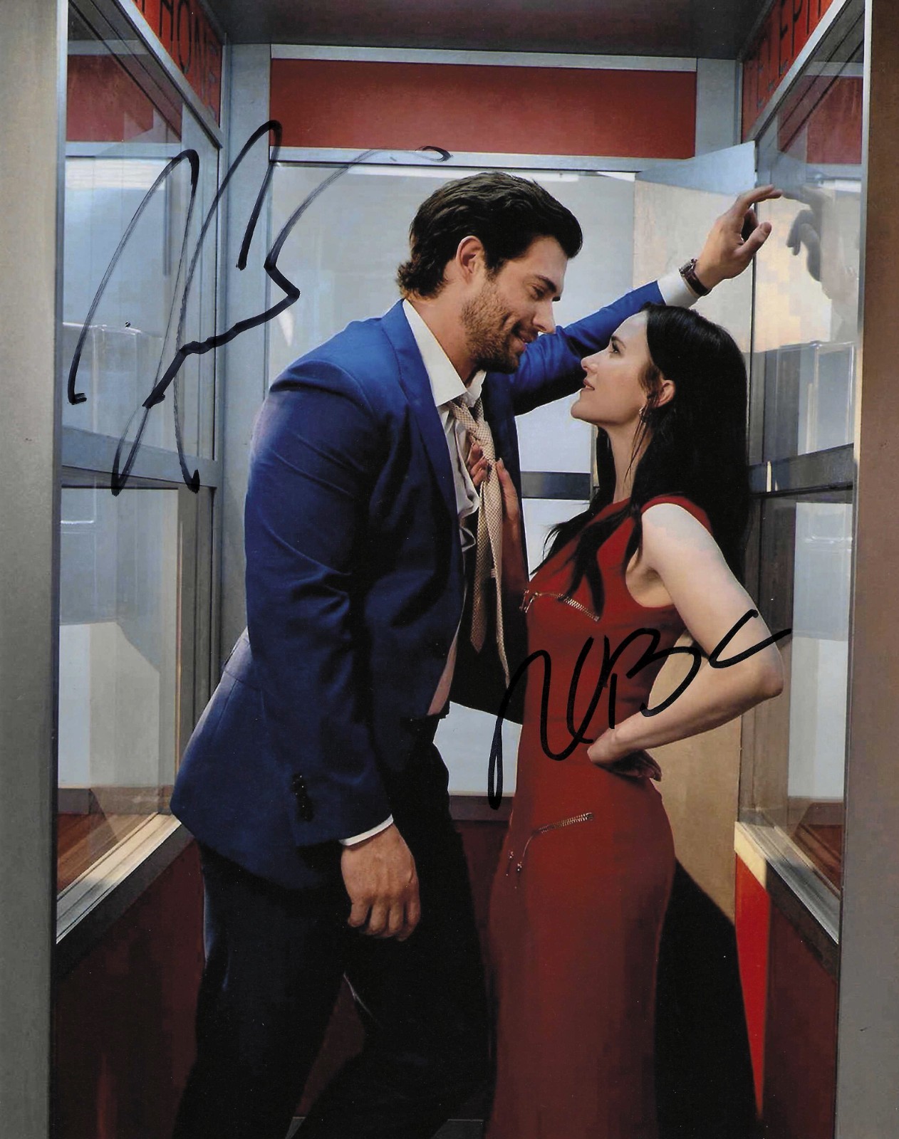 SUPERMAN Signed David Corenswet & Rachel Brosnahan 8×10 with UACC COA