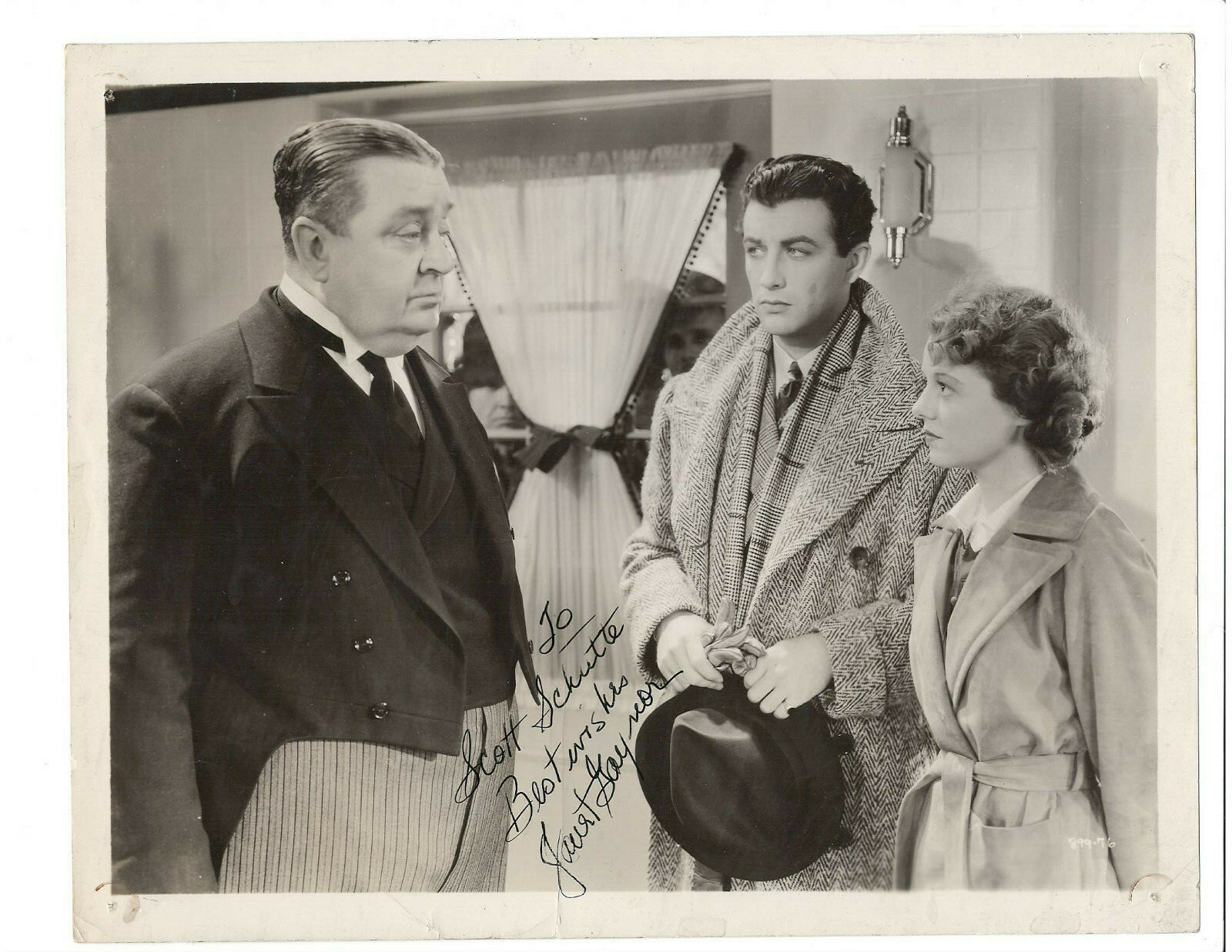 Janet Gaynor Signed Photo Still “Small Town Girl” 1936 / Autographed