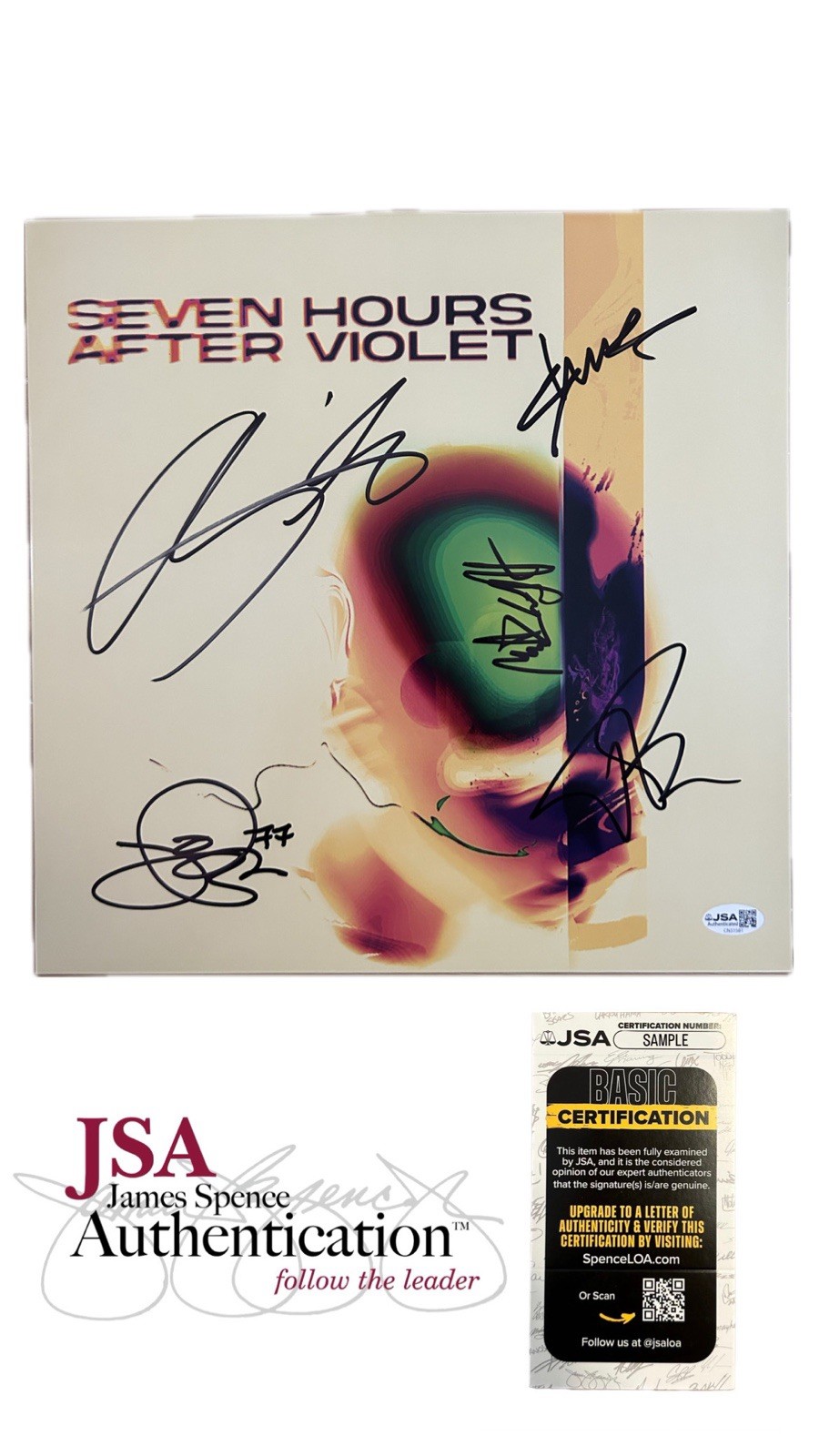 Seven Hours After Violet Self Titled Autographed Signed Vinyl with JSA SHAVO