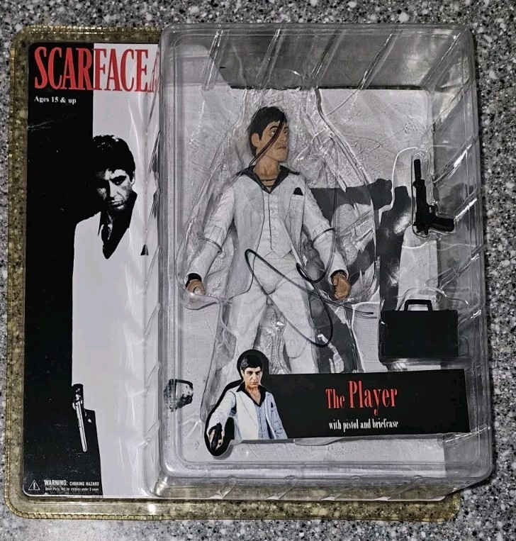AL PACINO SIGNED MEZCO SCARFACE FIGURE TONY BROADWAY 2010 NYC JSA BAS GODFATHER