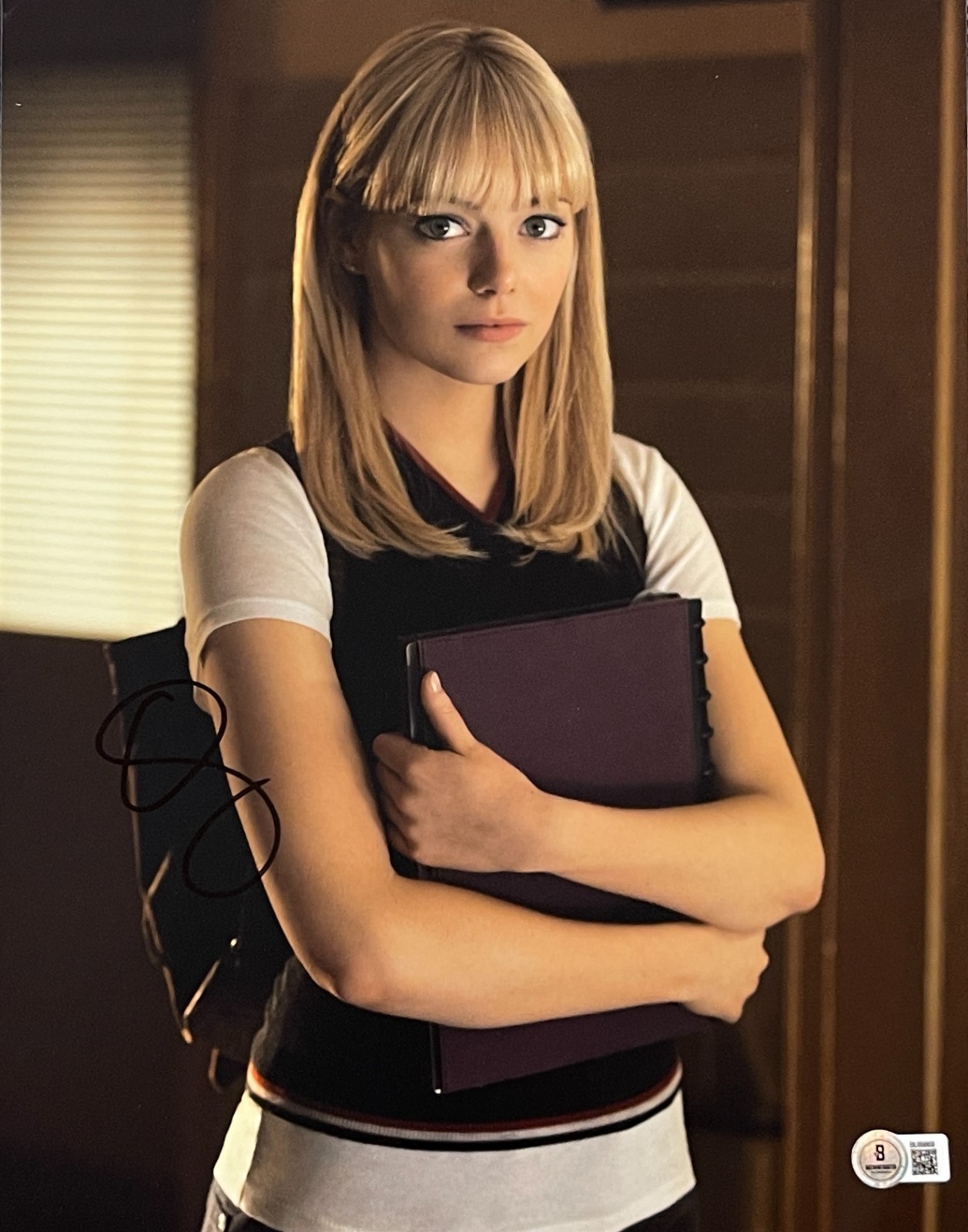 Emma Stone Signed 11×14 Photo The Amazing Spider-Man Authentic Autograph Beckett