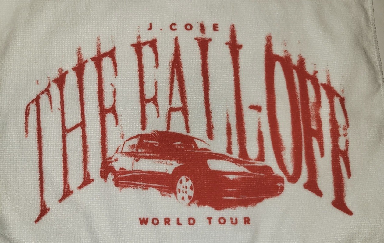 J. Cole The Fall-Off World Tour 2026-Exclusive White Towel-BRAND NEW