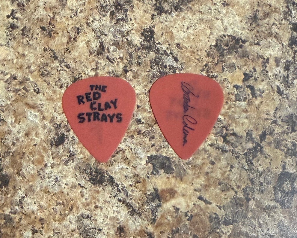 THE RED CLAY STRAYS – BRANDON COLEMAN 2025 Tour Guitar Pick 100% Authentic