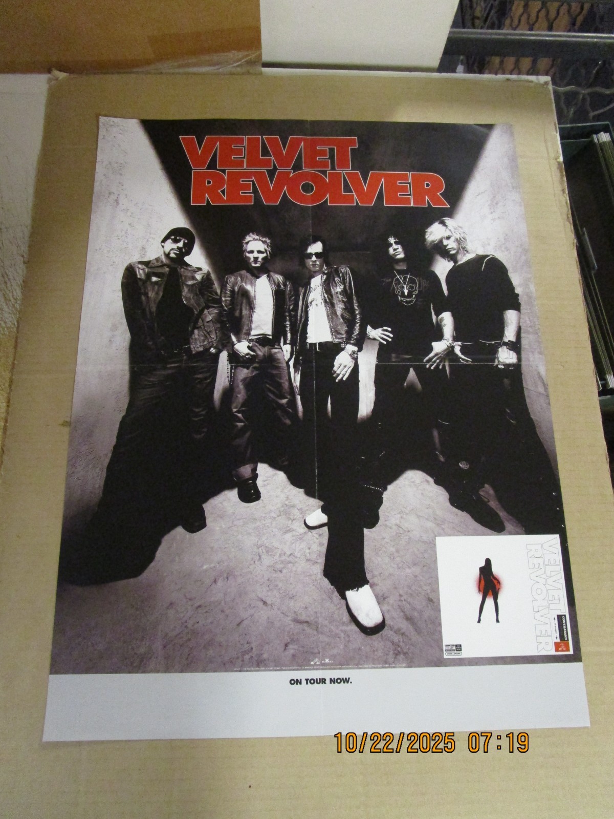 VELVET REVOLVER Contraband Promo Poster New! Unused! 2004 RCA Records GNR STP