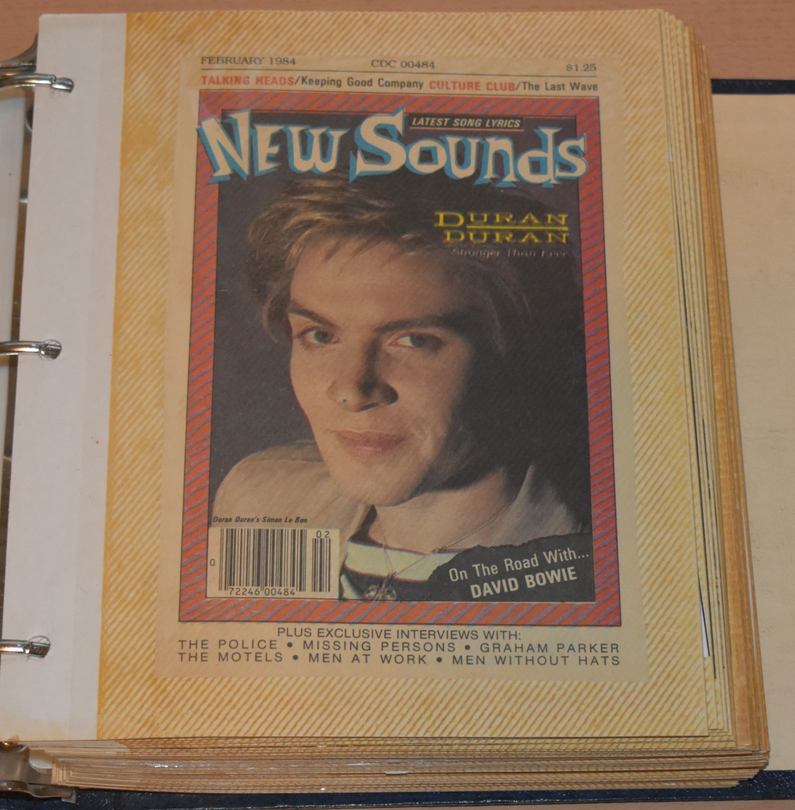 1982-1984 DURAN DURAN SCRAP ALBUM SCRAPBOOK, MAGAZINE CUT-OUTS