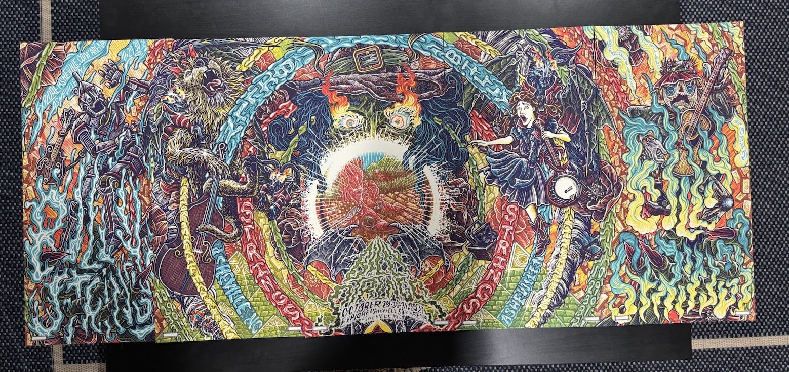 Billy Strings Asheville 2021 Halloween 5 Posters Screen Prints Luke Martin BMFS