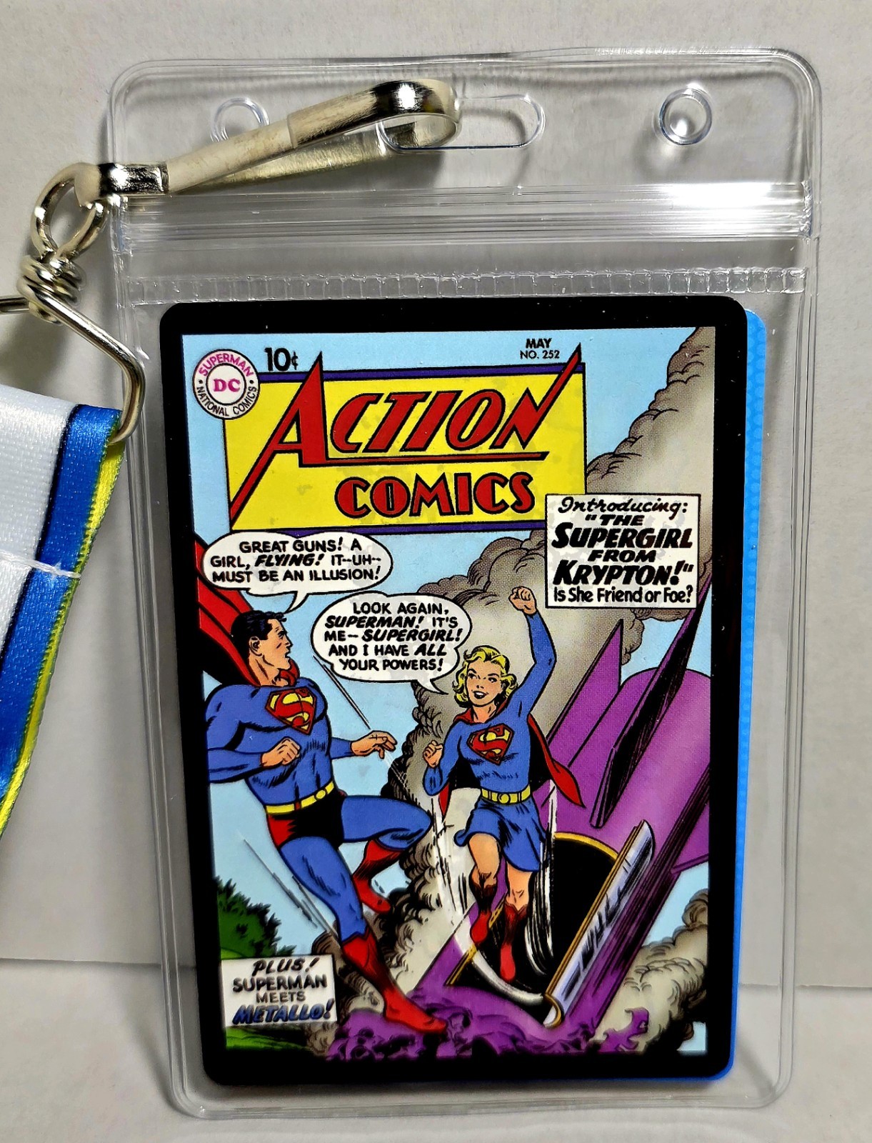 DC Action Comics Popcorn Tin 90th Anniversary AMC Collectible W/ Lanyard