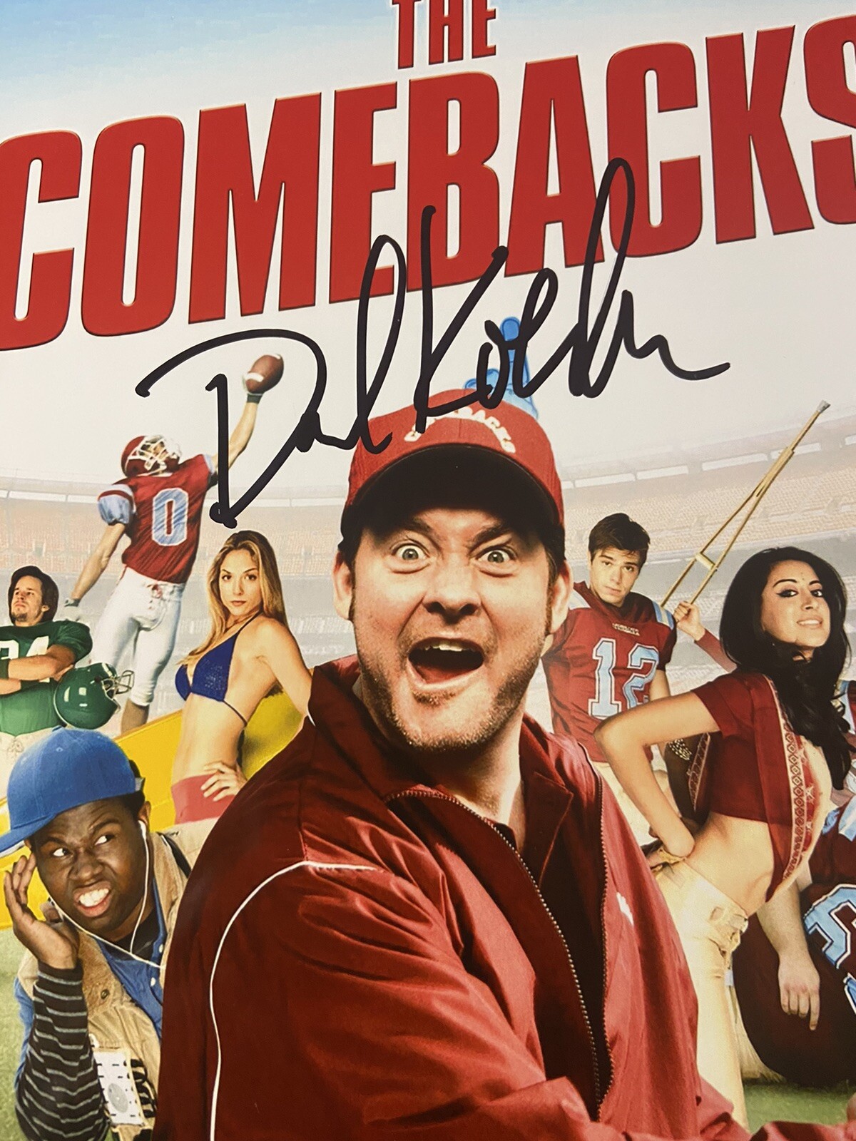 David Koechner Autographed Signed 8×10 photo The Comebacks Comedian Beckett Rare