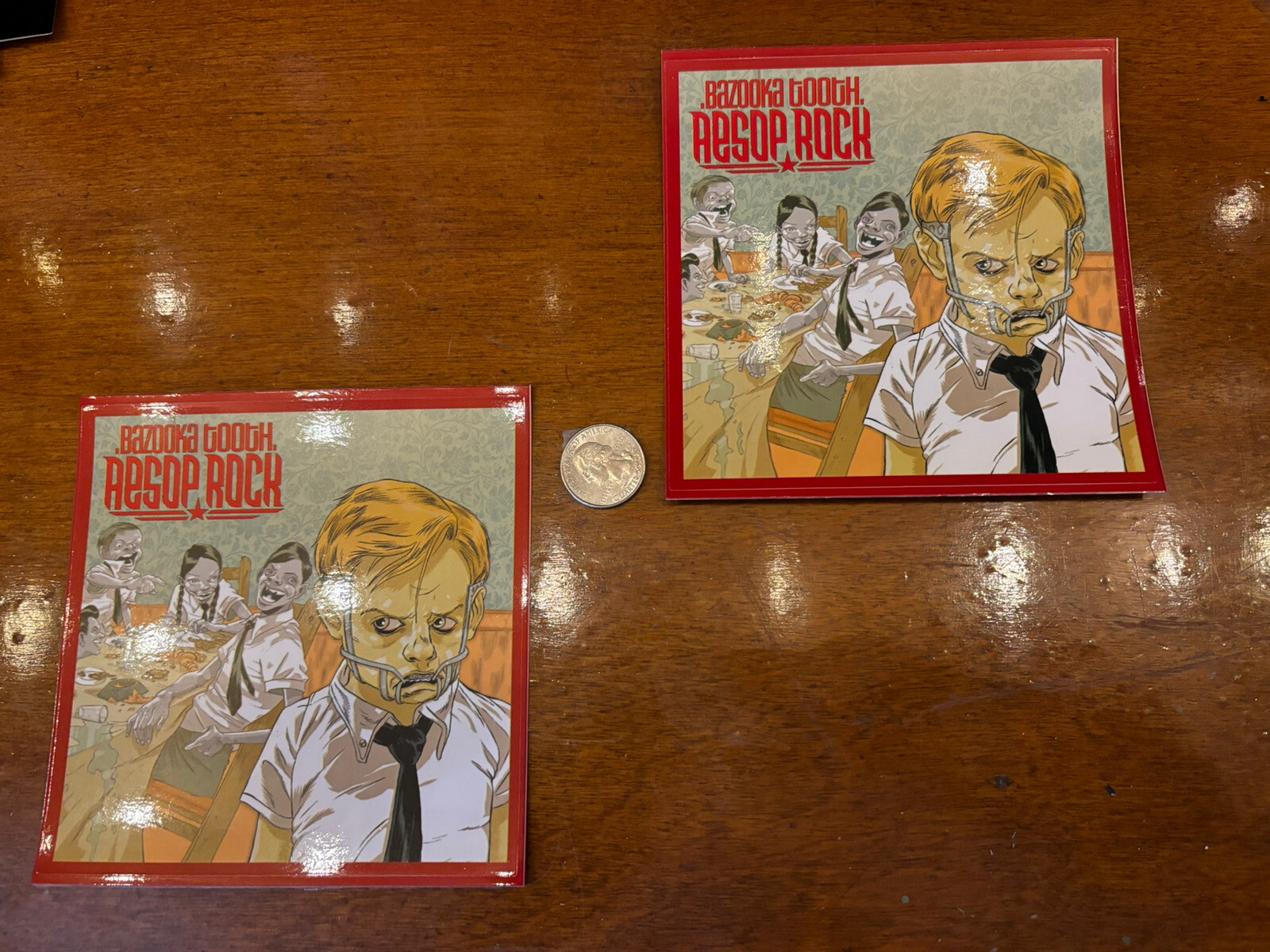 Aesop Rock Sticker Buy 1 Get 1 Free- Promo 5×5 Bazooka Tooth +free flag sticker