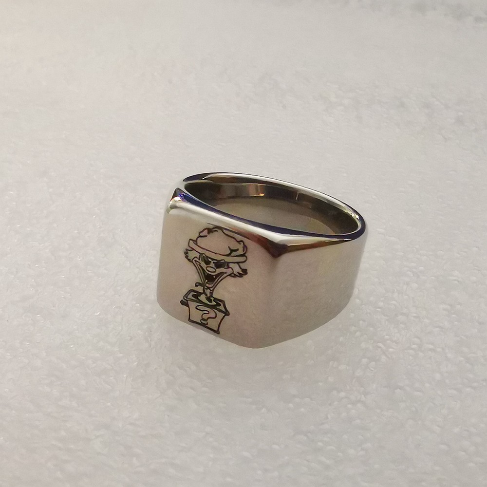 ICP Insane Clown Posse Riddlebox ring stainless steel charm US6/7/8/9/10/11/12#