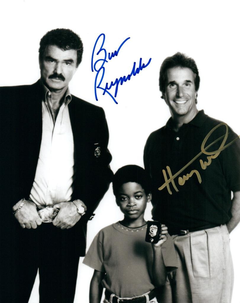 Henry Winkler Burt Reynolds signed 8×10 Picture nice autographed photo pic COA