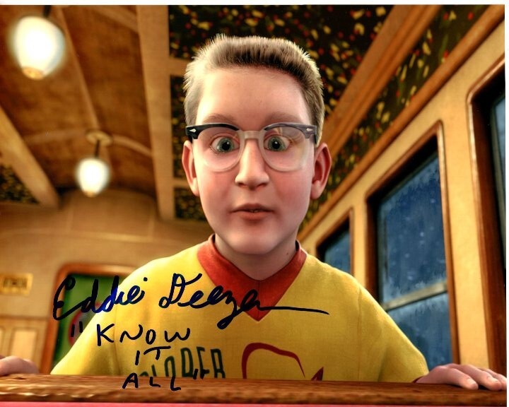 Eddie Deezen Signed Autographed 8×10 Polar Express Know It All Photograph