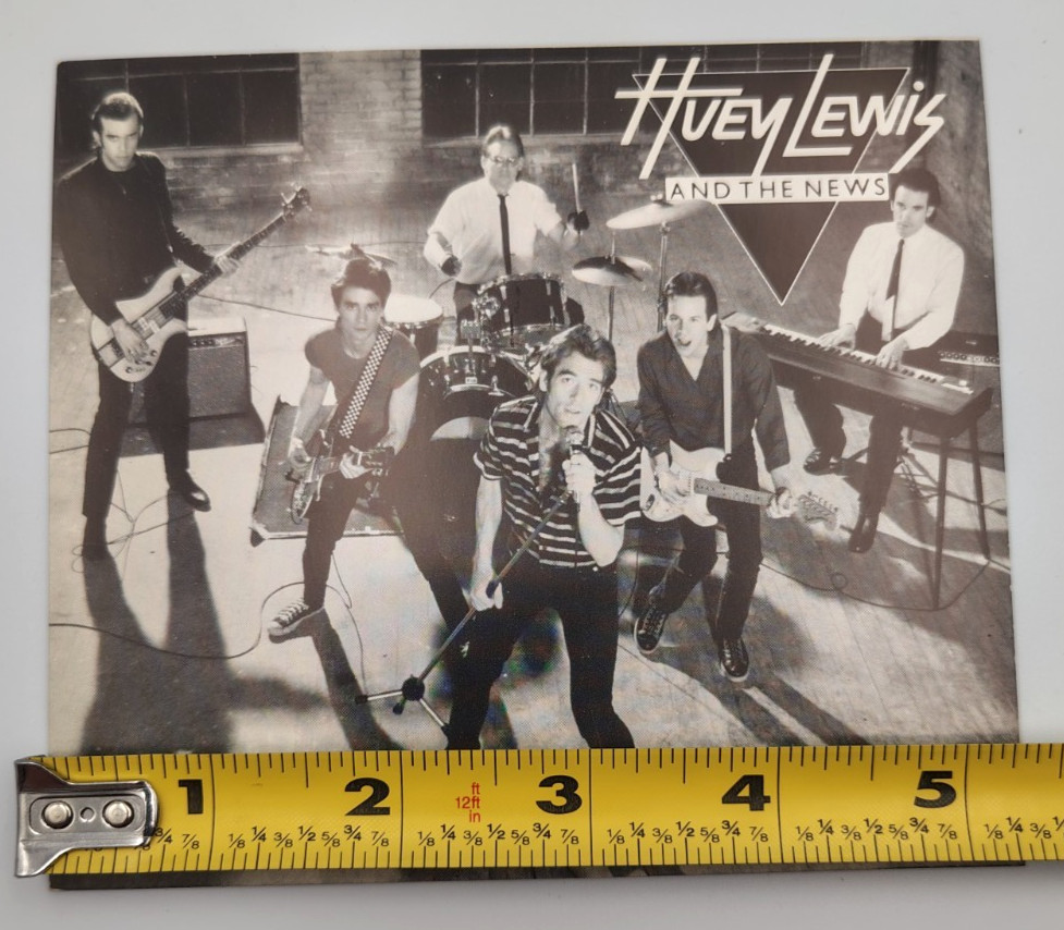 Huey Lewis and The News – 1982 Promotional Postcard 5″ x 5.5″