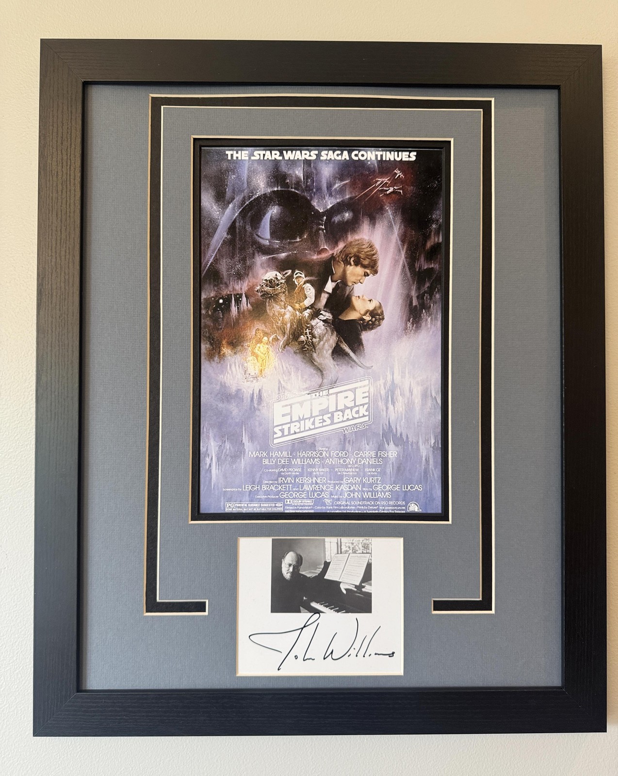 John Williams “Star Wars” Composer AUTOGRAPH Signed Framed 16×20 Display ACOA