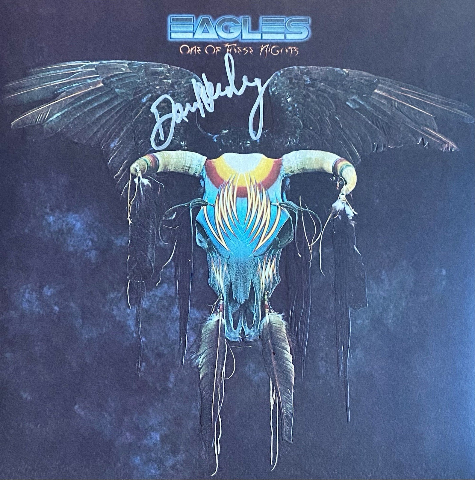 DON HENLEY AUTOGRAPHED SIGNED THE EAGLES ONE OF THESE NIGHTS VINYL