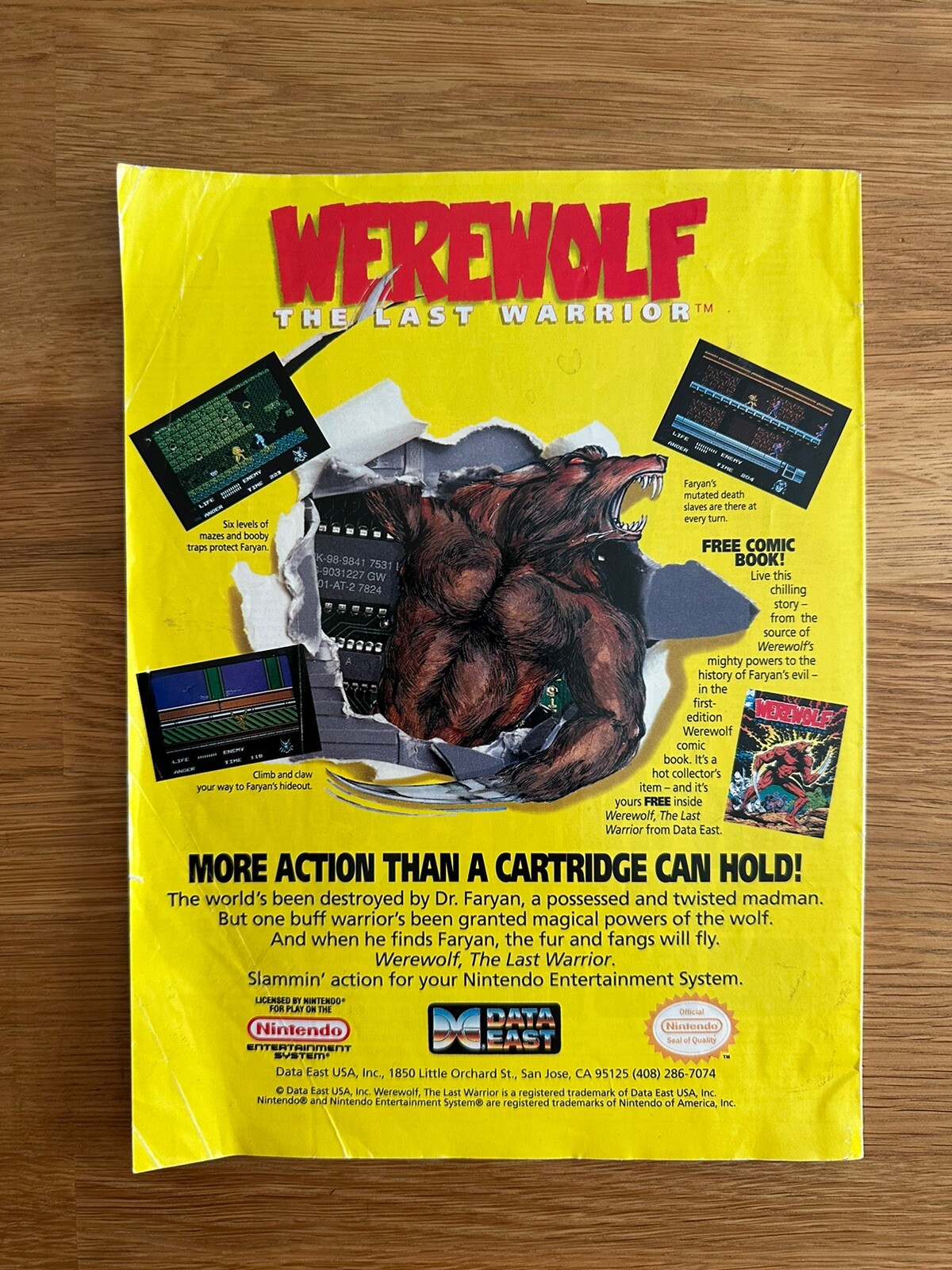 1991 Player’s Strategy Guide Cover Only Vintage Nintendo Games Homer Simpson