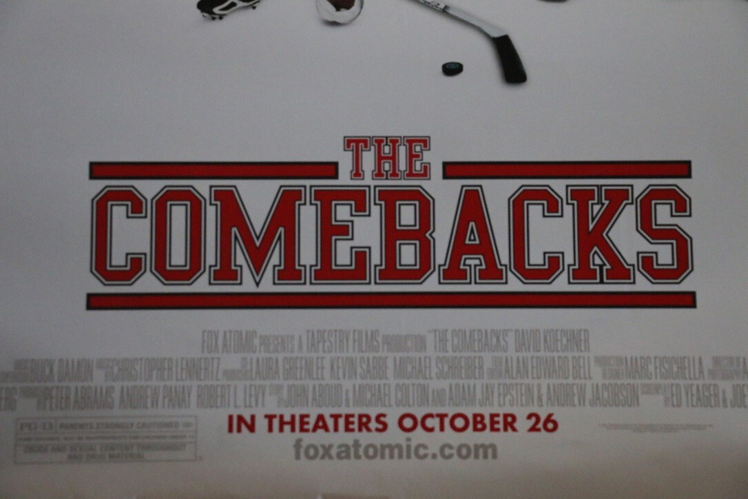 The Comebacks 2007 David Koechner Original DS Movie Poster 27×40 Rolled