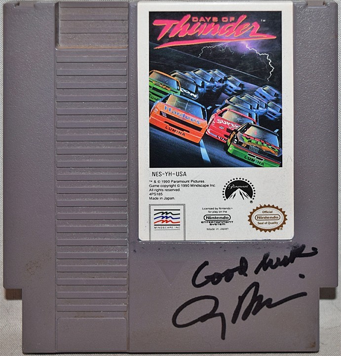 DAYS of THUNDER -JERRY BRUCKHEIMER- BECKETT Signed/Autograph/Auto NES Video Game