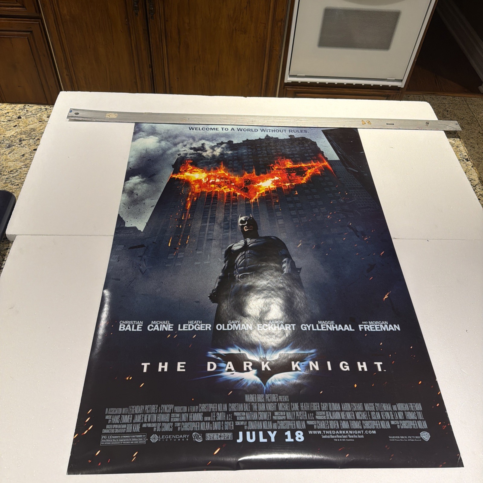 THE DARK KNIGHT 2008 Original 27×40 Movie Double Sided Poster Batman