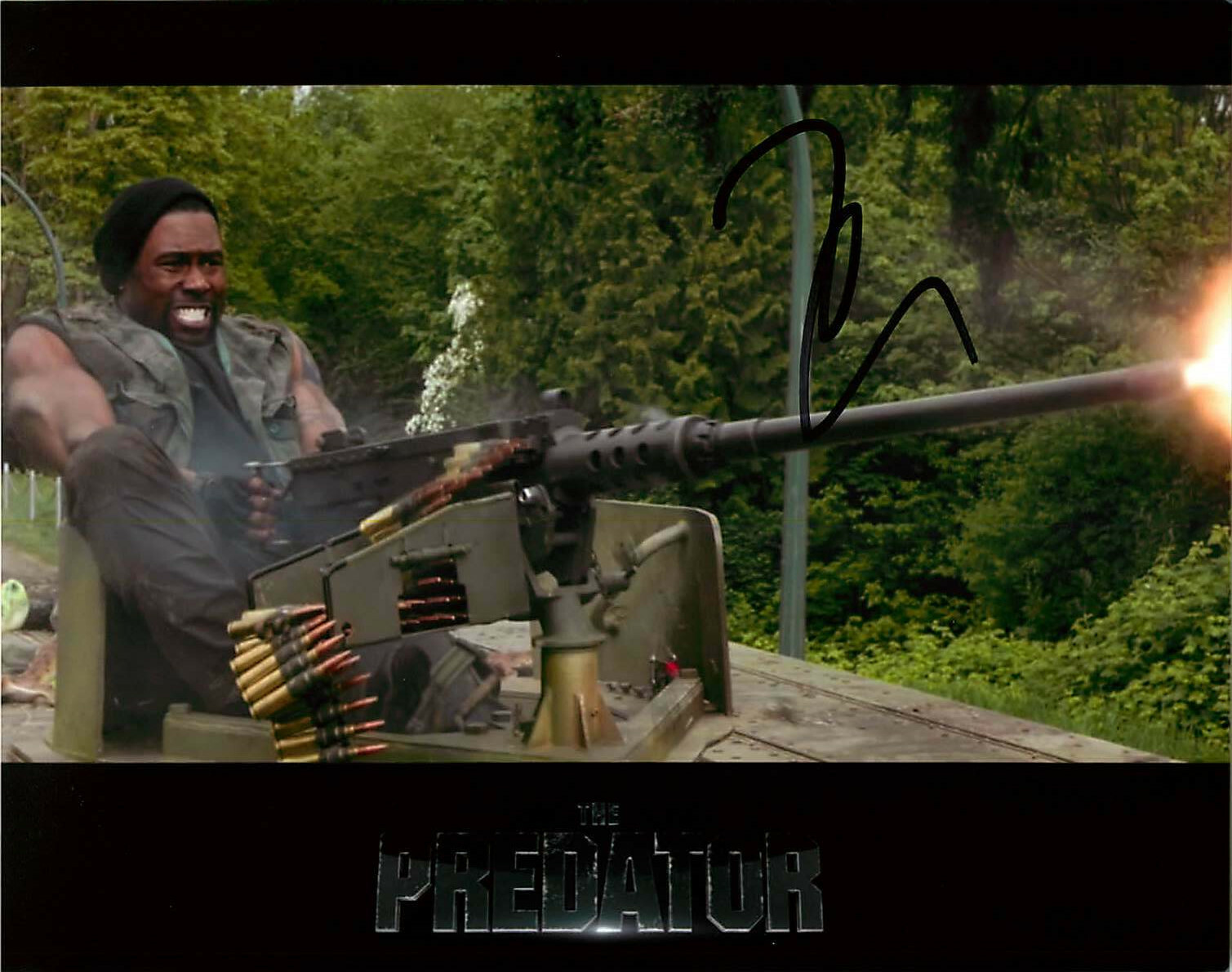 Trevante Rhodes Signed Autographed ‘The Predator’ 8×10 Photo PROOF COA B