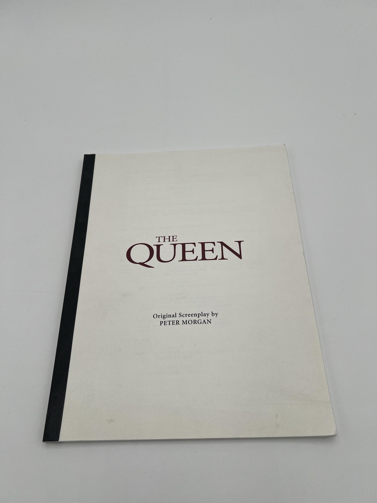 The Queen Original Movie Script Screenplay Peter Morgan British Film Drama