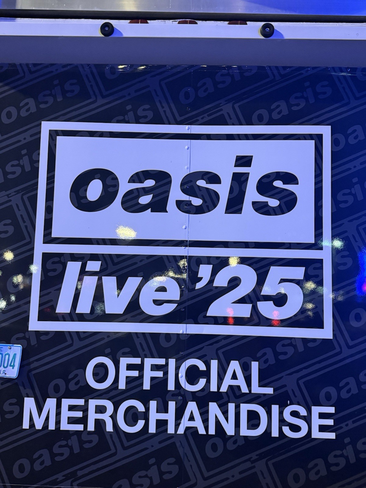 Oasis x Adidas Track Jacket LARGE Firebird Indigo NJ MetLife Stadium IN HAND