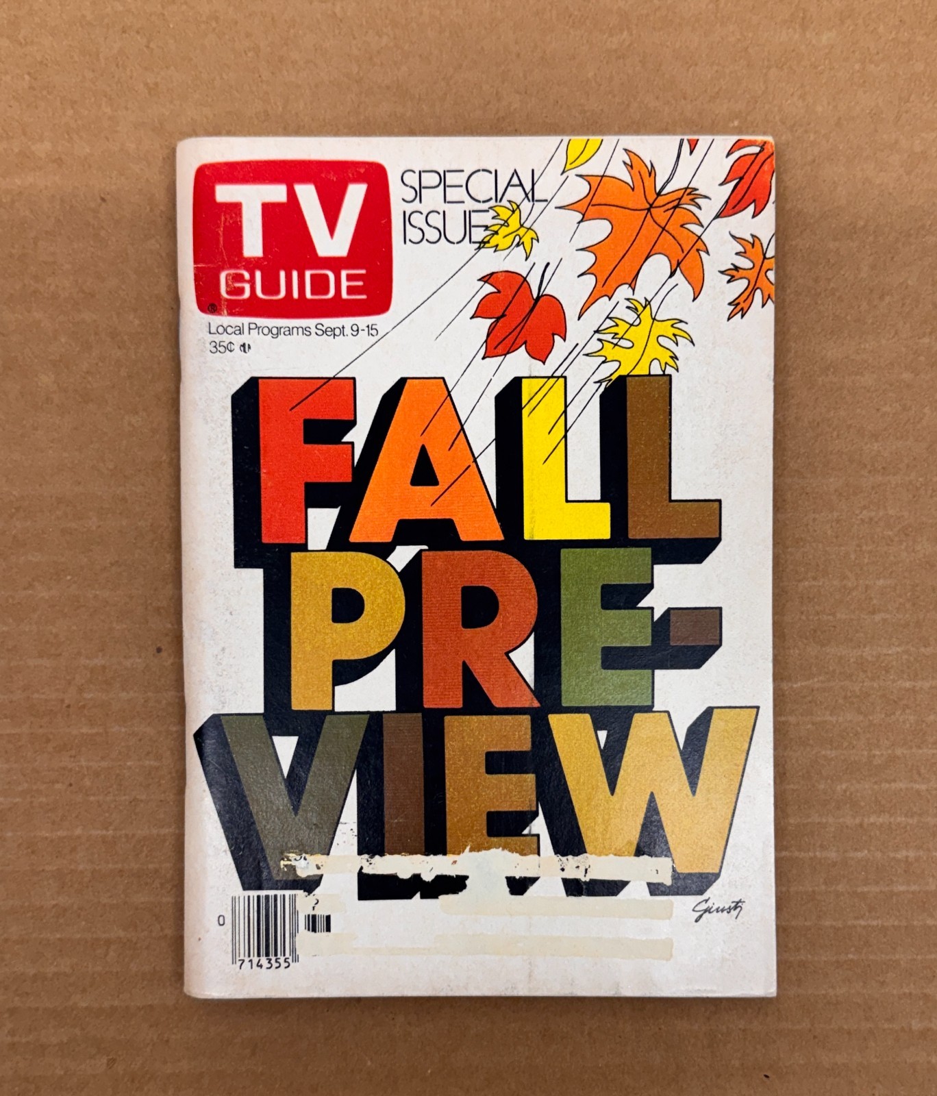 Vintage TV Guide September 9, 1978 Special Issue Fall Preview Guide