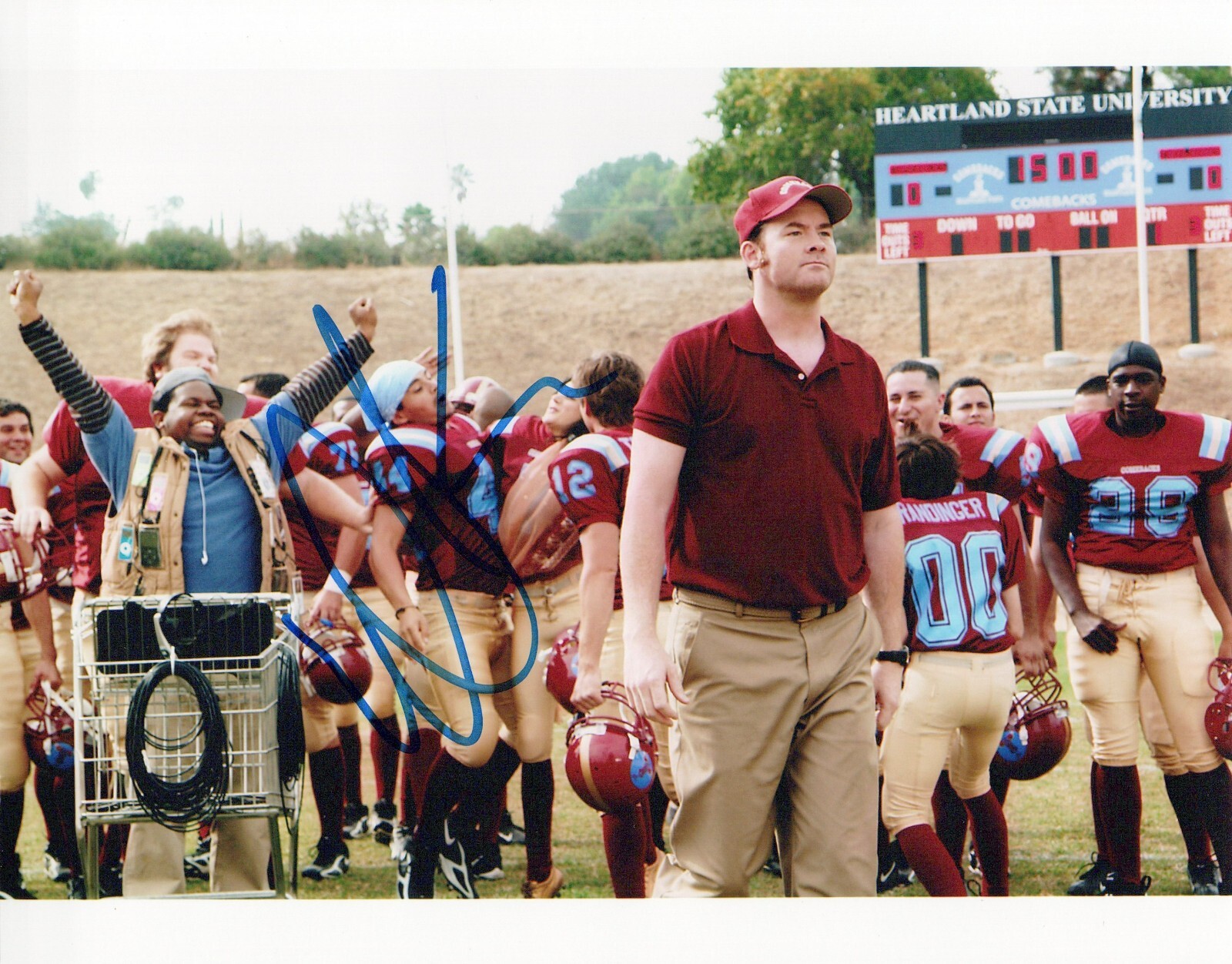 David Koechner The Comebacks autographed photo signed 8×10 #4 Lambeau Fields