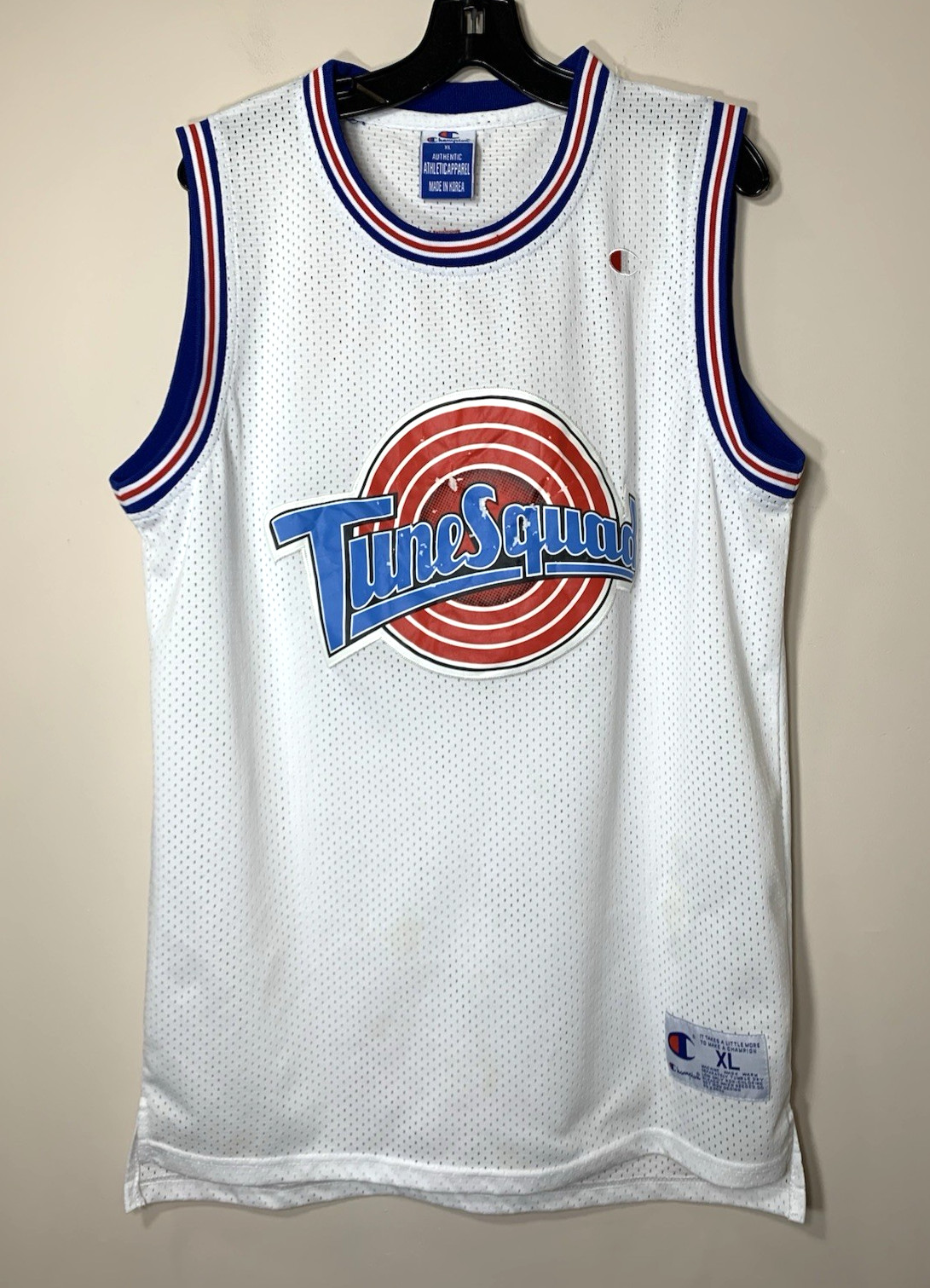 Champion Tune Squad Jersey XL Space Jam Daffy Duck Vintage READ