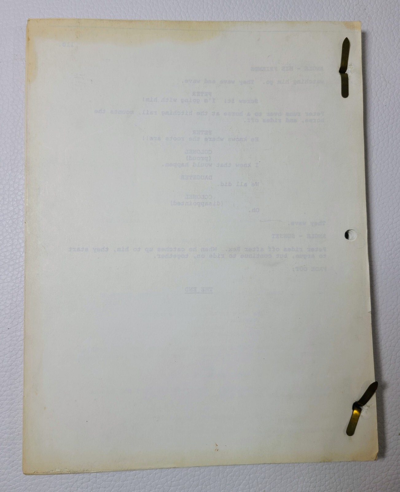 Rustler’s Rhapsody Screenplay Script 1984 Hugh Wilson Tom Berenger Vintage HTF