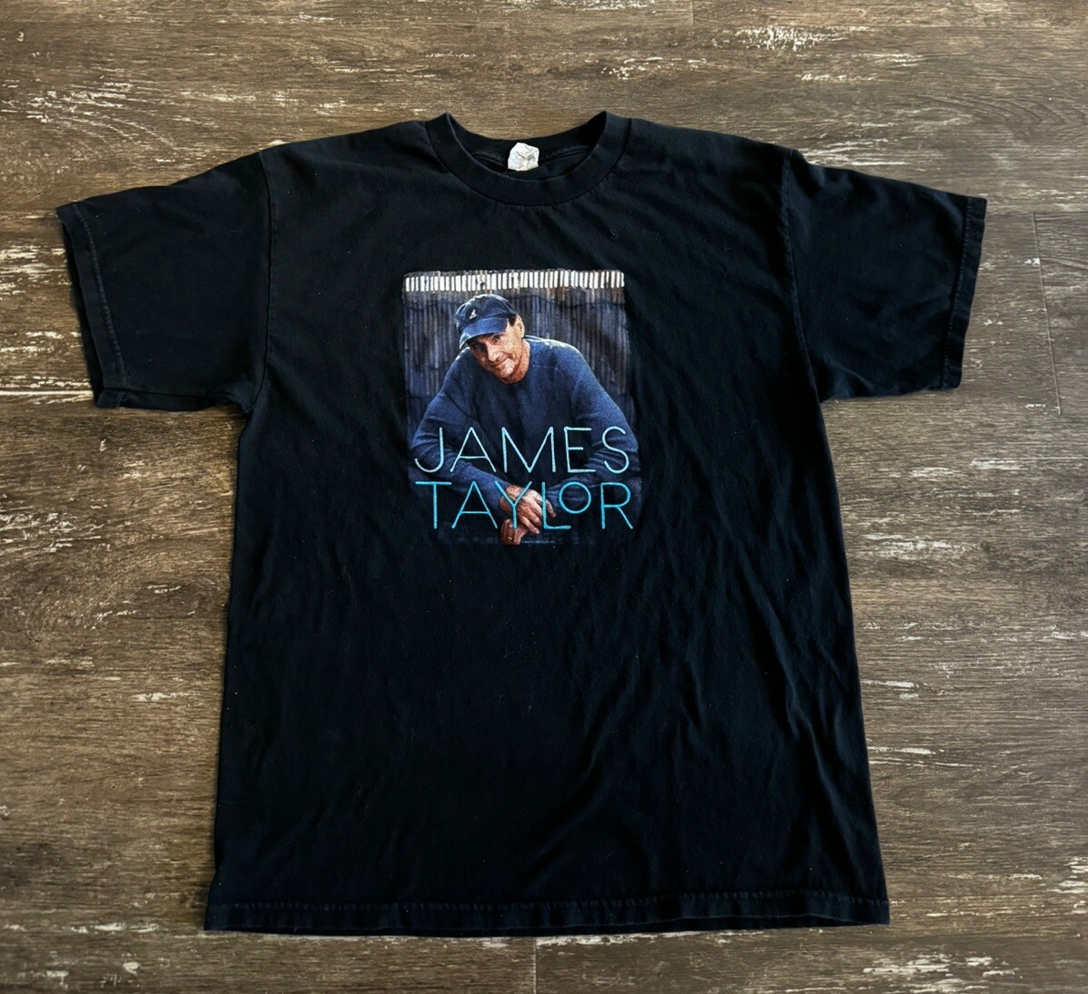 James Taylor & Band 2009 Concert Tour Shirt Black Unisex Sz L Alstyle Apparel US