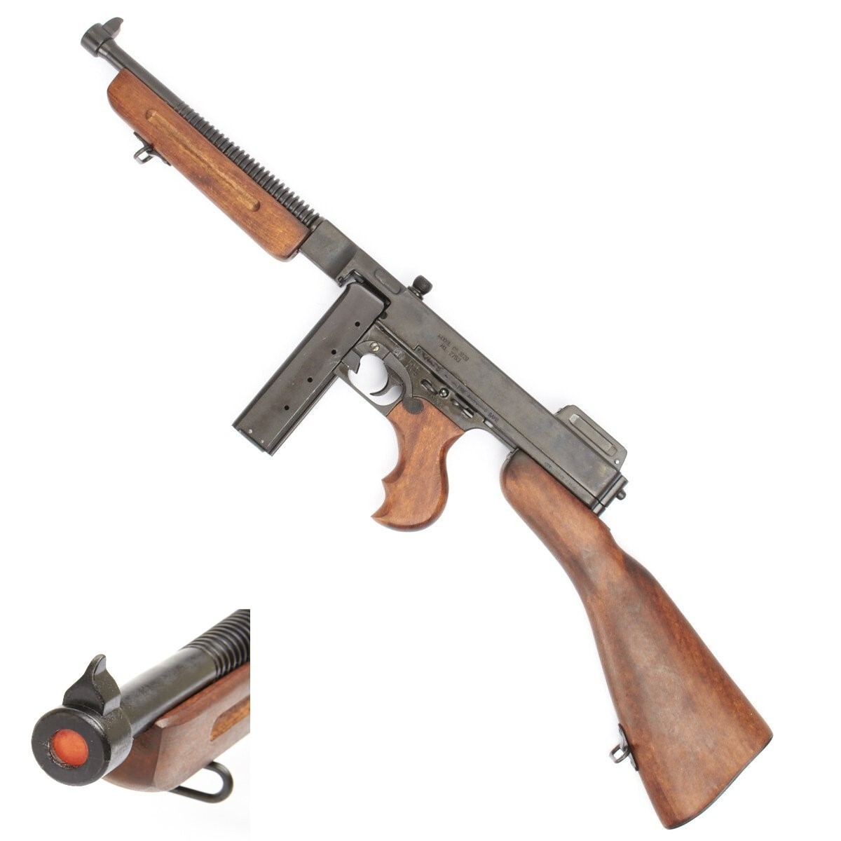 Denix Thompson “Tommy” Non-Firing Replica Prop Machine Gun Military Version
