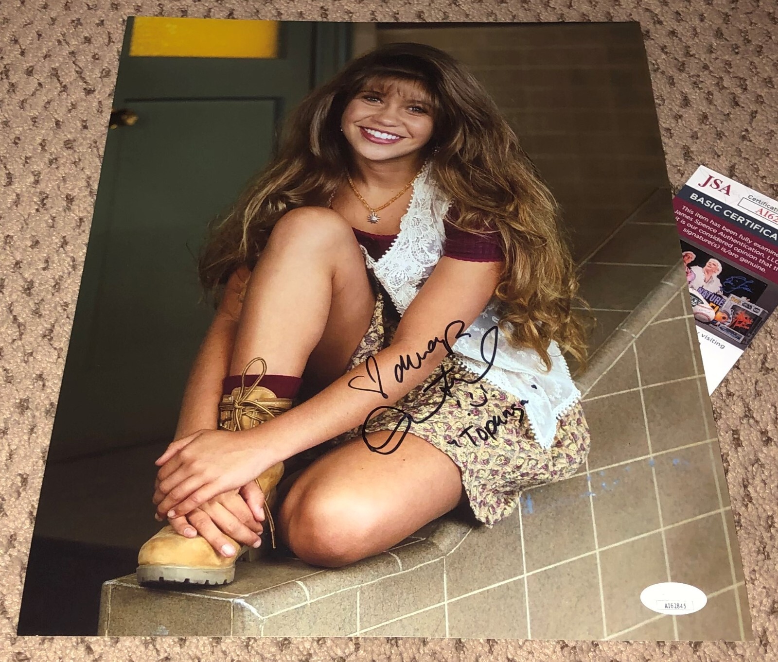 DANIELLE FISHEL SIGNED 11X14 PHOTO JSA TOPANGA AUTOGRAPH BOY MEETS WORLD