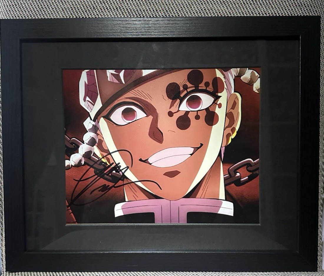Tengen Uzui Demon Slayer 8×10 Signed Ray Chase JSA Witness Authenticated Auto