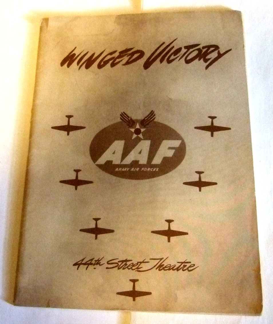 Playbill Winged Victory WW II Army Air Forces on Broadway Moss Hart