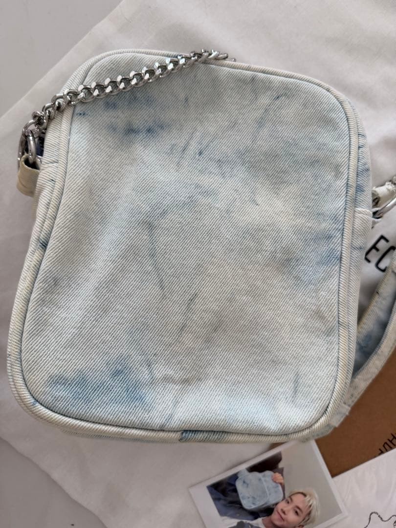 HYBE BTS Artist Made Collection J-HOPE Side Mini Bag Blue Denim Limited Edition