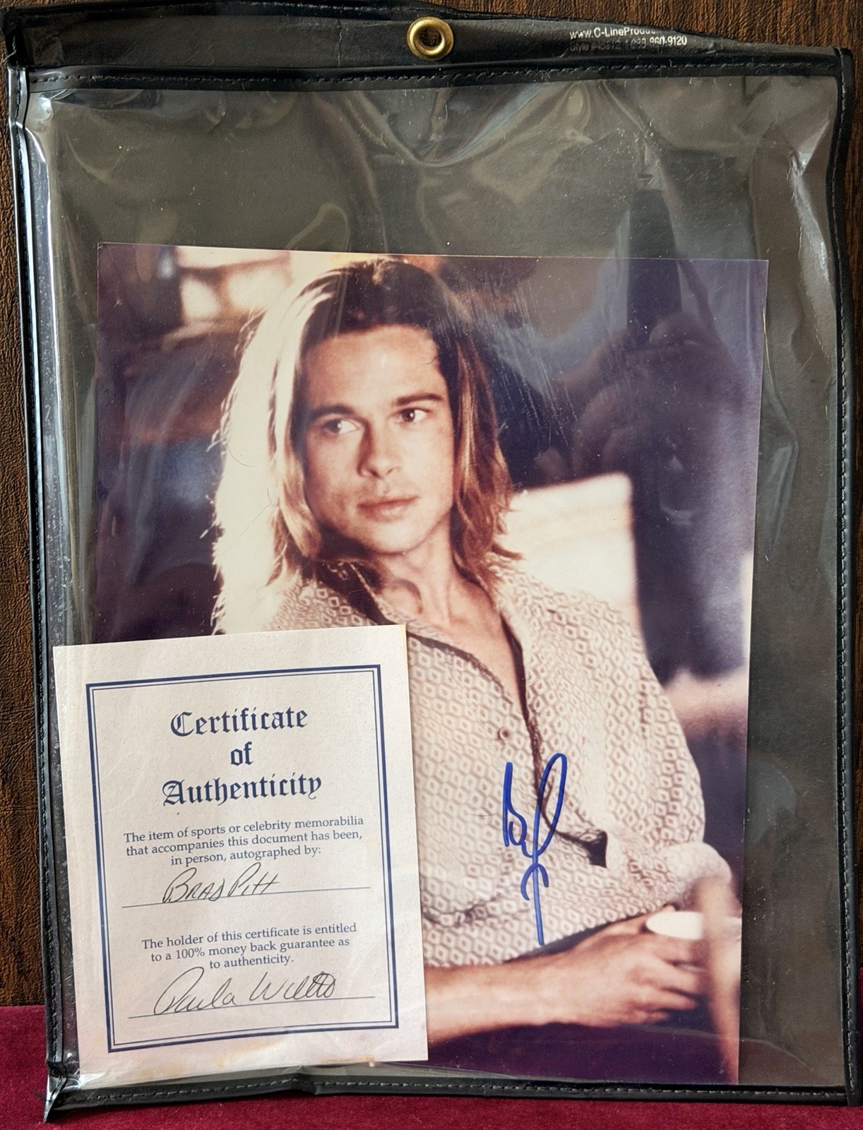 Brad Pitt Signed 8X10 Photo ~ Interview With The Vampire Picture ~ Authenticated