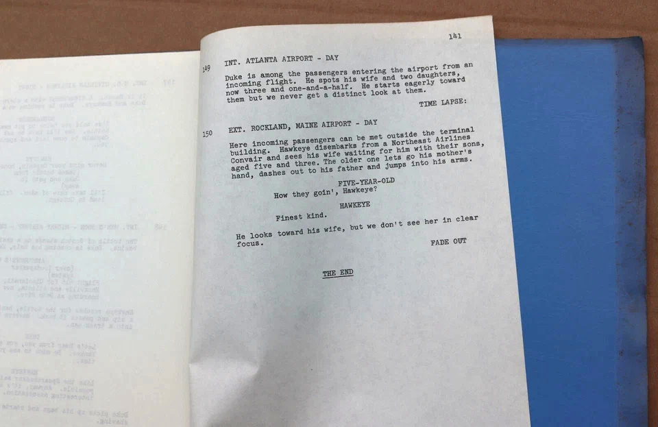 MASH 1969 Original Movie Script Screenplay w/ Cover by Ring Lardner Jr. RARE