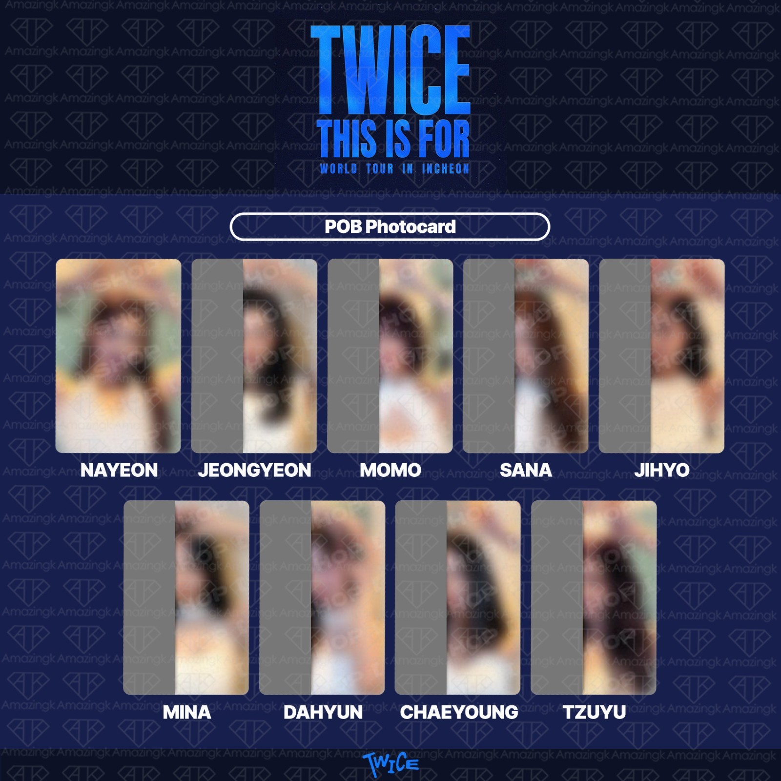 [PreSale] TWICE This Is For WorldTour In Incheon DVD POB Photocard Instant Photo