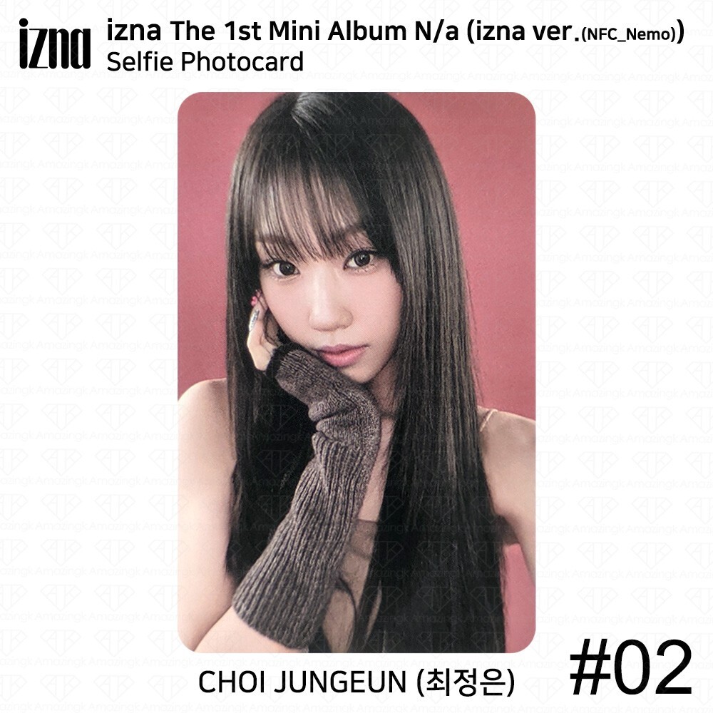 IZNA The 1st Mini Album N/a NFC_Nemo ver Official Selfie Photocard ID Card KPOP