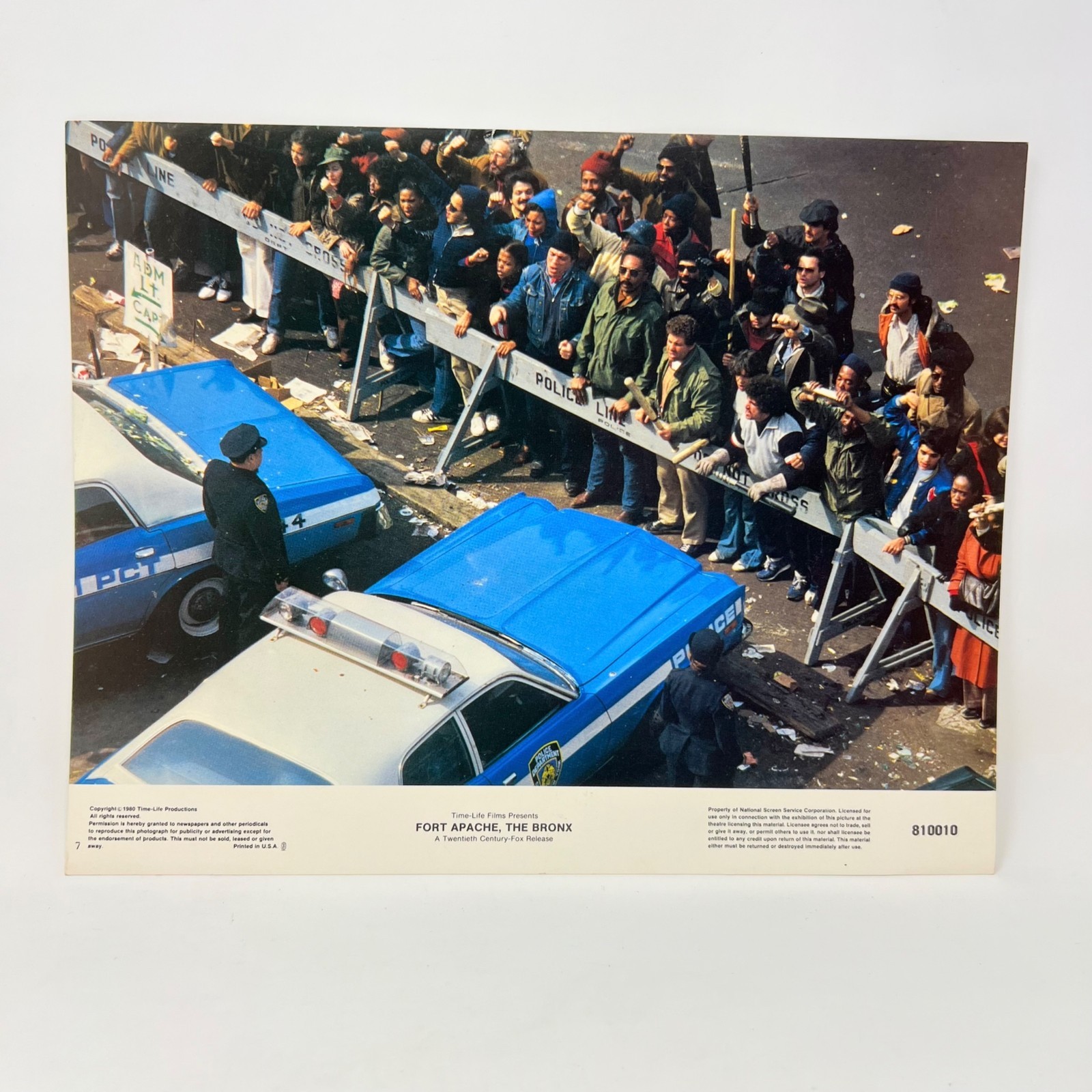 1981 Fort Apache The Bronx Lobby Card Movie Poster No.7