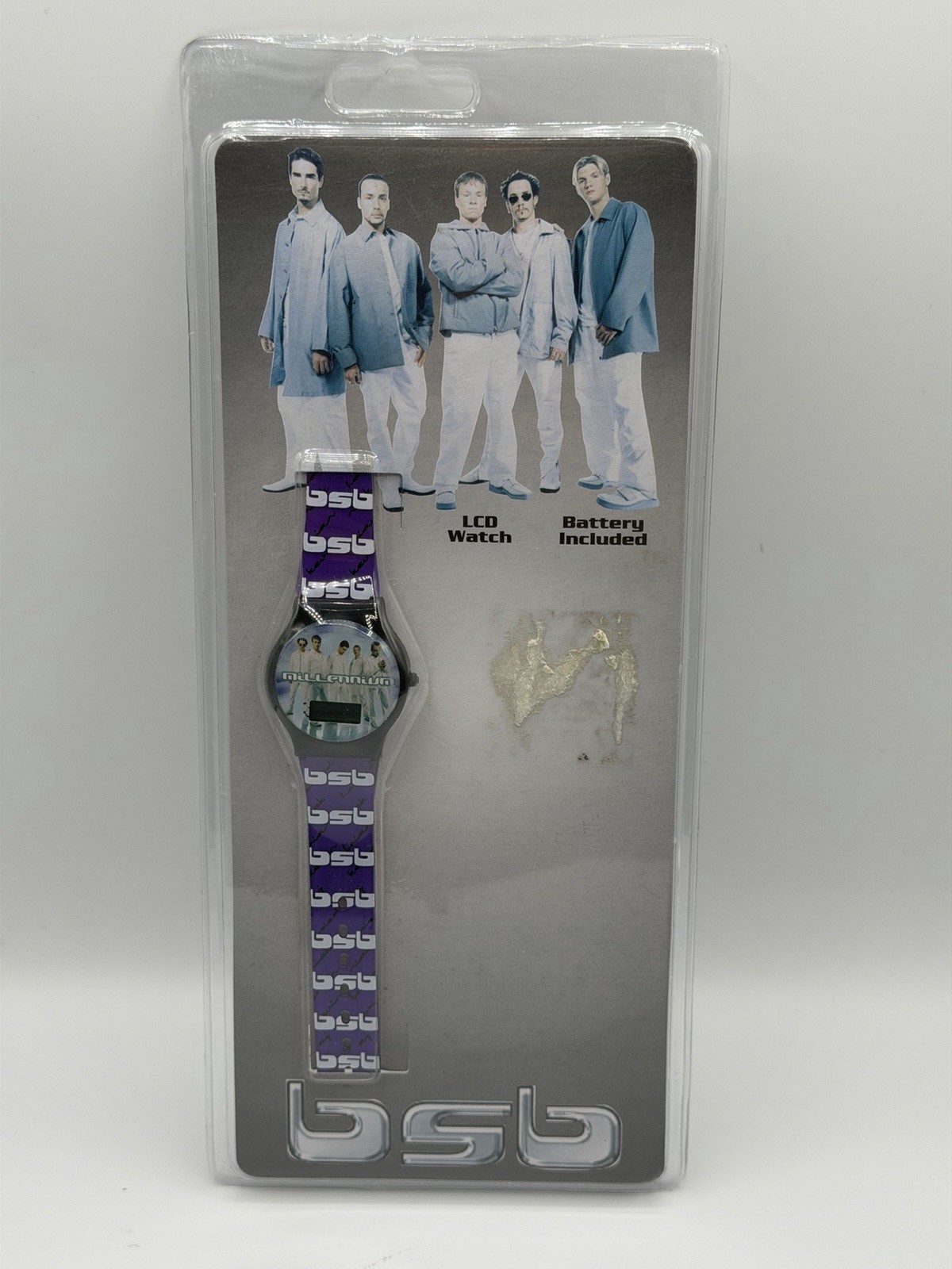 Vintage Backstreet Boys Millennium LCD Watch 2000 Y2K New Purple