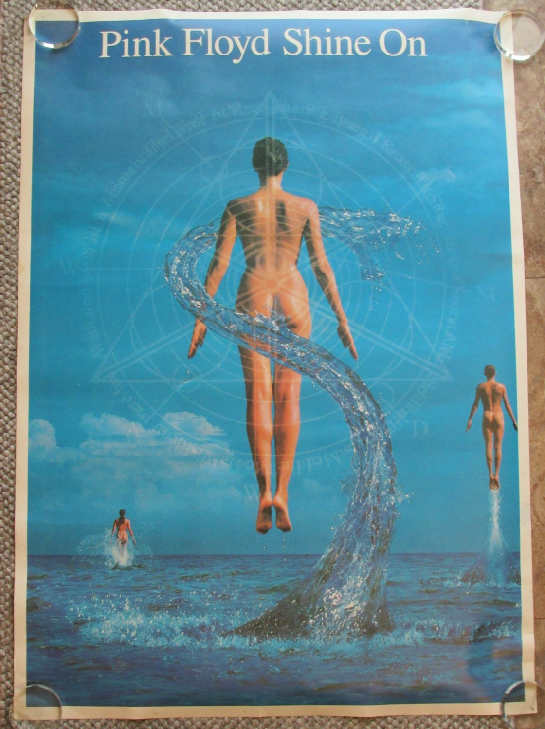 Vintage Pink Floyd Shine On Promotional Poster 33.5 x 24